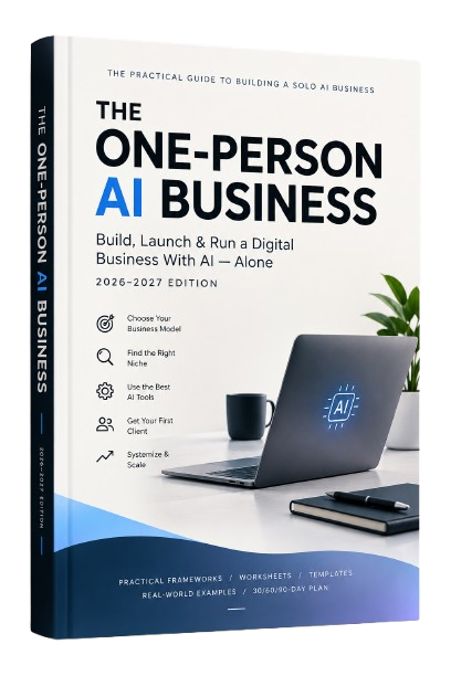 The One-Person AI Business eBook — Build, Launch & Run a Digital Business With AI, Alone, 2026–2027 Edition